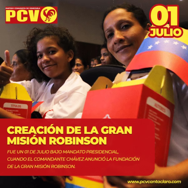 Nacida como una propuesta de alfabetización para los adultos mayores, la gran misión Robinson tuvo impacto en la comunidad venezolana ya que ha logrado graduar a cientos de miles de venezolanos.