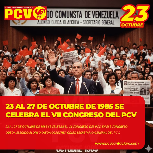 Se lleva a cabo el VII Congreso del PCV
