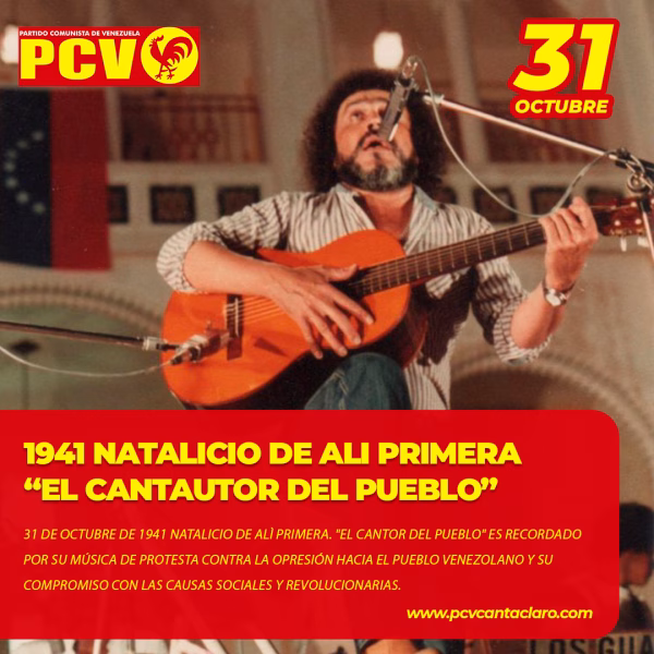 Natalicio de Alí Primera “El cantautor del pueblo”