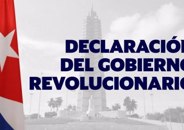 Declaración del Gobierno Revolucionario Cubano